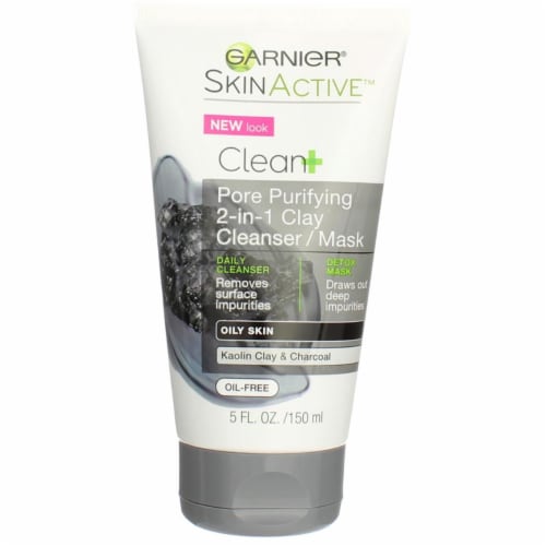 Garnier SkinActive Clean+ 2-in-1 Clay Cleanser/Mask Perspective: front