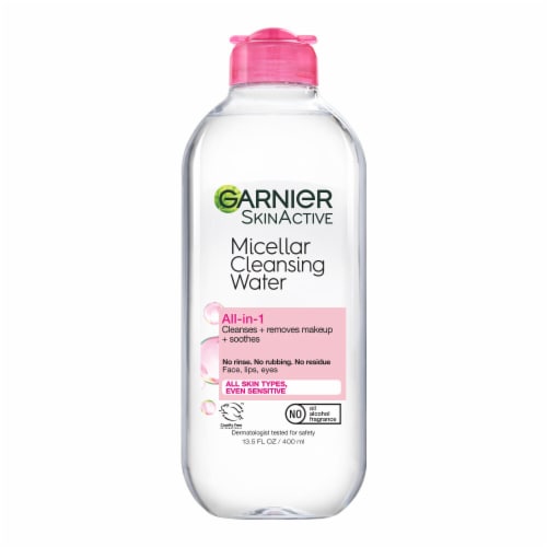 Garnier SkinActive Micellar Cleansing Water & Makeup Remover for Sensitive Skin Perspective: front