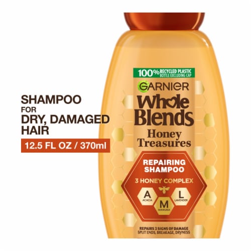Garnier Whole Blends Honey Treasures Shampoo Perspective: front