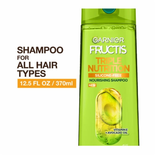 Garnier Fructis Triple Nutrition Nourishing Shampoo for Dry to Very Dry Hair Perspective: front