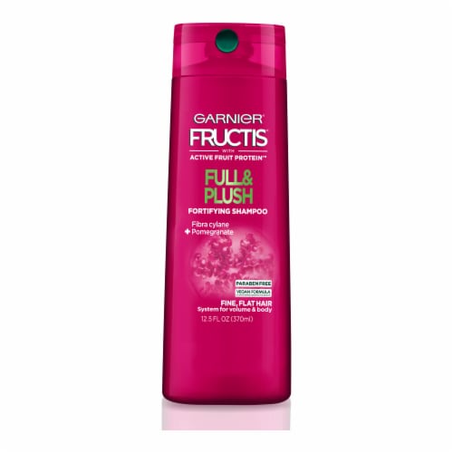 Garnier® Fructis® Full & Plush Pomegranate Fortifying Shampoo Perspective: front