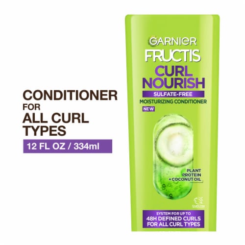 Garnier Fructis 3x Nourishment Curl Nourish Coconut Jojoba & Macadamia Oils  Conditioner, 12 fl oz - Ralphs