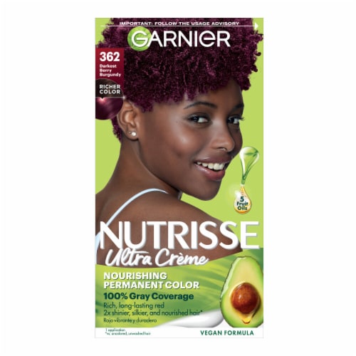 hell Garnier Nutrisse Nourishing 362 Darkest Jam ct Creme, Color Raspberry King 1.0 - Hair Berry Soopers Burgundy