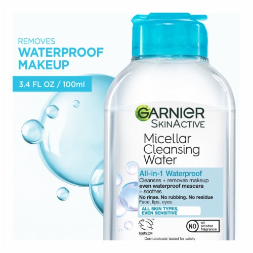 Garnier SkinActive Micellar Cleansing Water & Makeup Remover for Waterproof Makeup Perspective: front