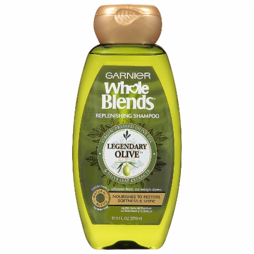 Garnier Whole Blends Legendary Olive Replenishing Shampoo Perspective: front