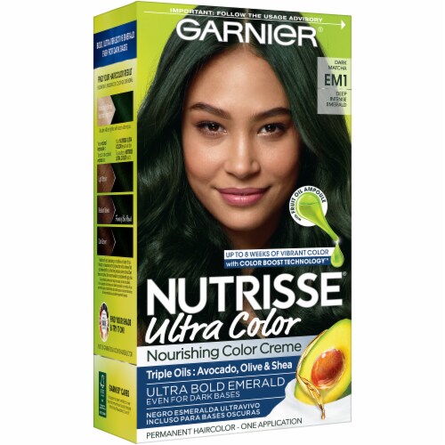 Garnier Nutrisse Ultra Color Dark Matcha EM1 Nourishing Creme Hair Color, 1  ct - Kroger