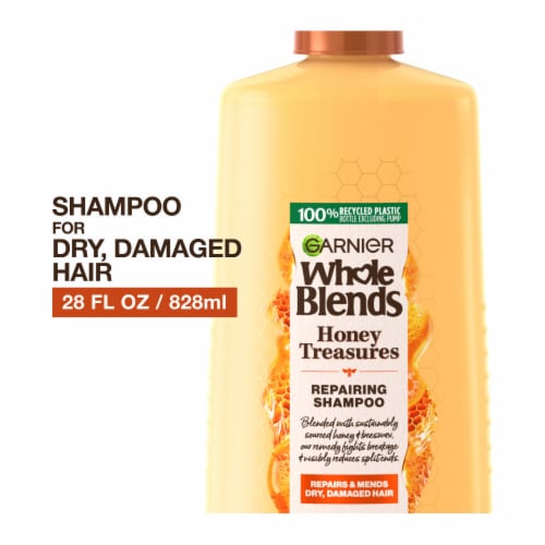 Garnier Whole Blends Honey Treasures Repairing Shampoo Perspective: front