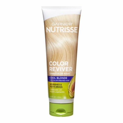 Garnier Nutrisse Color Reviver Cool Blonde 5 Minute Nourishing Color Hair Mask Perspective: front