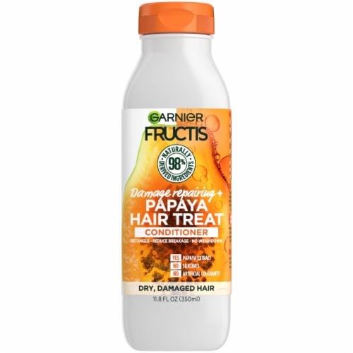 Garnier® Fructis® Papaya Extract Damage Repairing Treat Conditioner Perspective: front