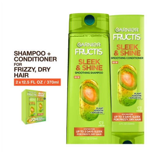 Garnier Fructis Sleek & Shine Shampoo and Conditioner Two Pack Perspective: front