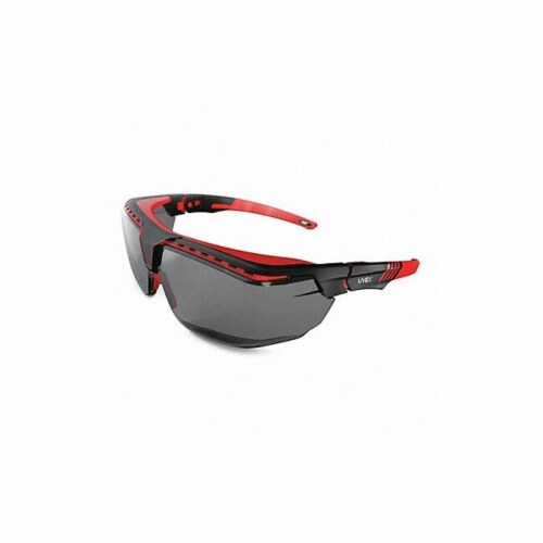 Honeywell Uvex Safety Glasses Unisex Black Red Frame S3852 Universal King Soopers