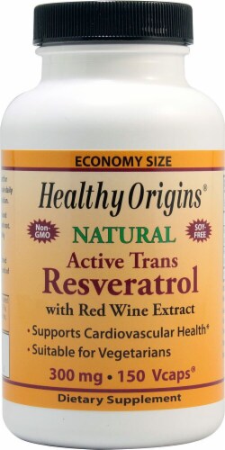 Healthy Origins  Natural Active Trans Resveratrol Supplement Perspective: front