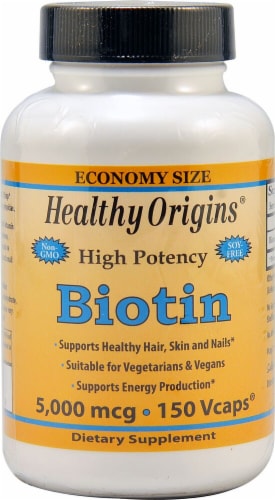 Healthy Origins  Biotin Perspective: front