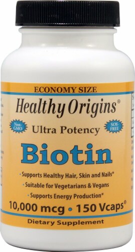 Healthy Origins  Biotin Perspective: front