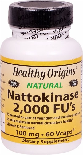 Healthy Origins Nattokinase Vcaps 100 mg Perspective: front