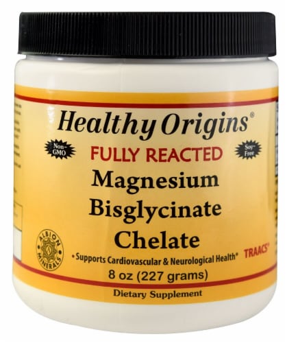 Healthy Origins  Magnesium Bisglycinate Chelate Perspective: front