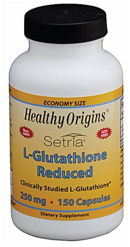 Healthy Origins  L-Glutathione Reduced Perspective: front