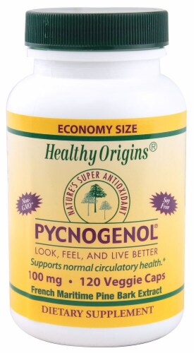 Healthy Origins Pycnogenol® 100 mg Perspective: front