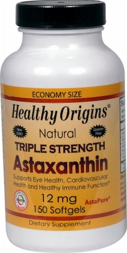 Healthy Origins  Astaxanthin Triple Strength Perspective: front