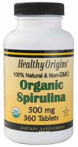 Healthy Origins  Organic Spirulina Perspective: front