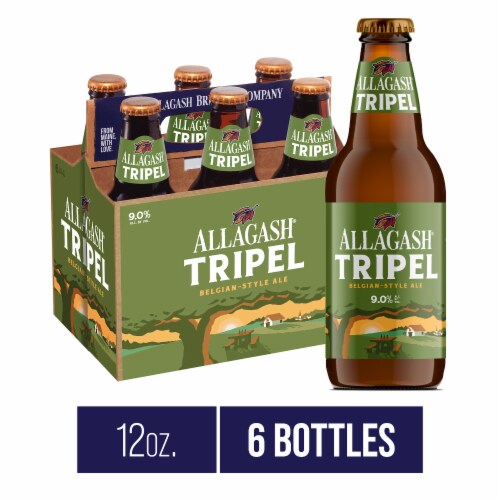 Allagash® Tripel Belgian-Style Golden Ale Craft Beer Perspective: front