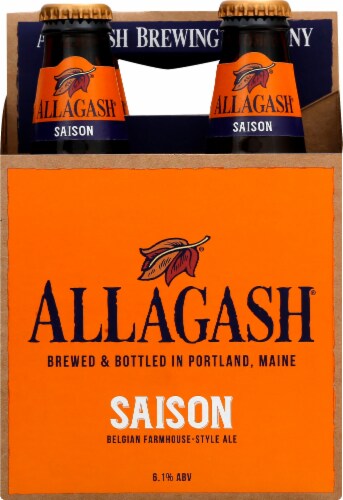 Allagash Saison Belgian Farm-house Style Ale Perspective: front