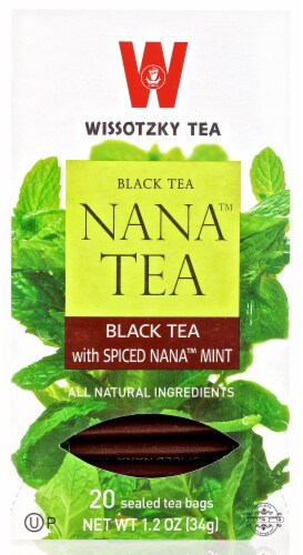Wissotzky Tea Black Tea with Spiced Nana Mint Tea Bags Perspective: front