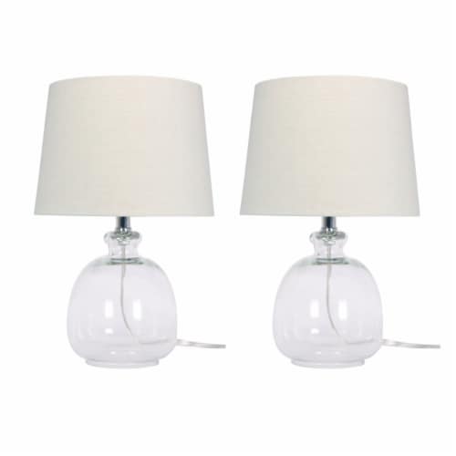 S 2 17 Glass Table Lamps Clear 1 Fred Meyer