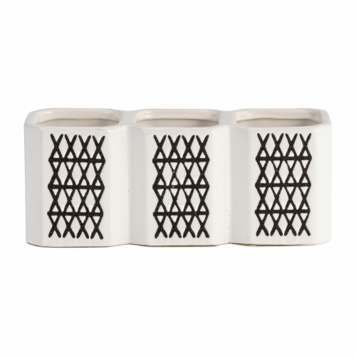 3-Cup X-Pen Holder, Black Perspective: front