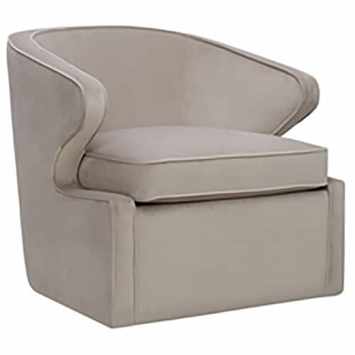 Round Back Fully Foamed Accent Chair, Taupe, 1 Fred Meyer