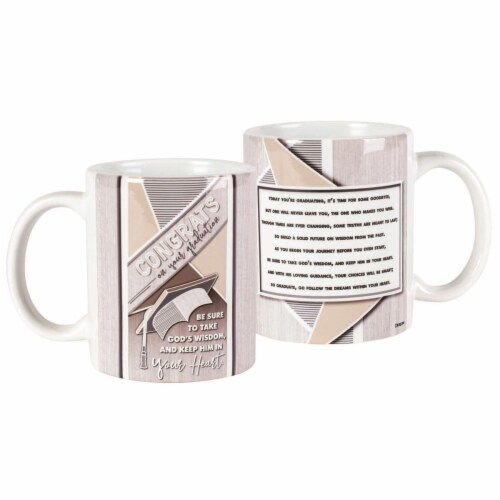 Dicksons MUG-1076 11 oz Ceramic Mug - Congrats on Your Graduation Perspective: front