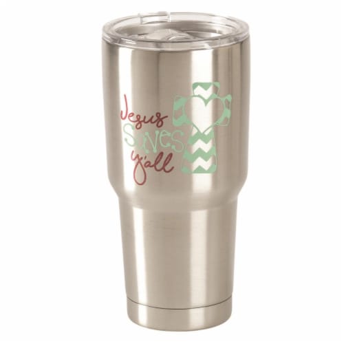 Dicksons SSTUM-43 30 oz Jesus Saves You All Stainless Steel Tumbler Perspective: front