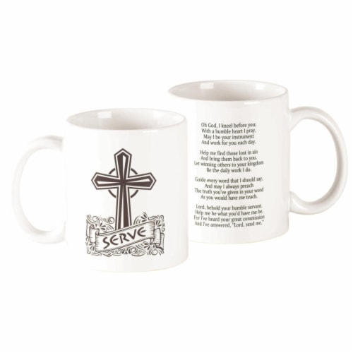 Dicksons MUG-1104 11 oz Serve Cross Crmic Mug Perspective: front