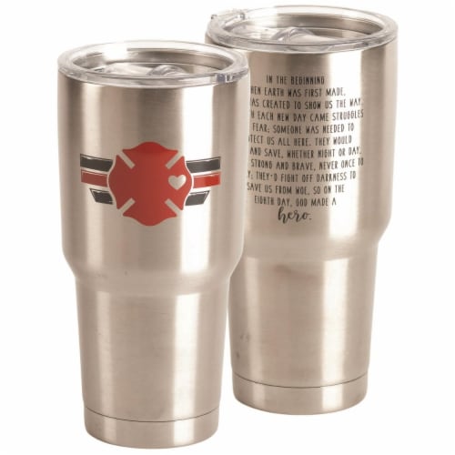 Dicksons SSTUM-69 30 oz Tumbler Fire Fighter Stainless Steel Perspective: front