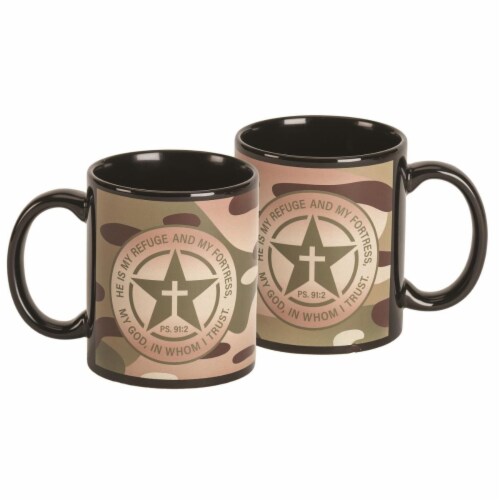 Dicksons MUG-1110 11 oz Mug I Will Say Ps 91-2 Ceramic - Black Perspective: front