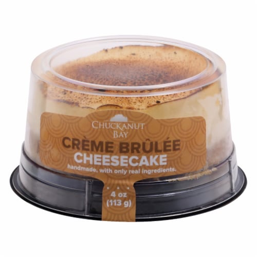 Chuckanut Bay Foods Creme Brulee Cheesecake Perspective: front