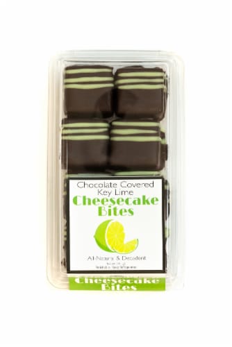 Chuckanut Bay Foods Chocolate Covered Key Lime Cheesecake Bites 8 Count Perspective: front