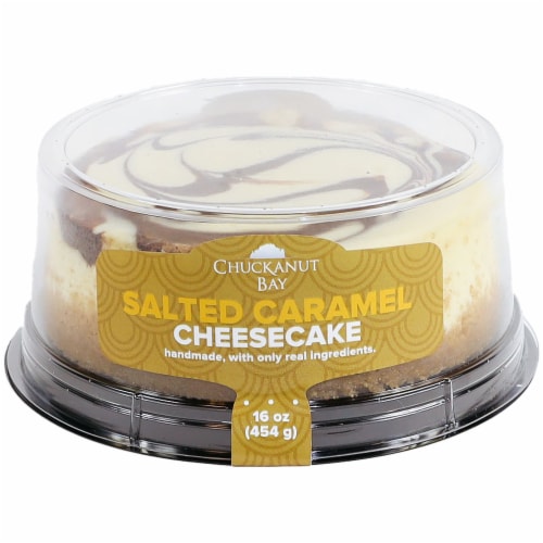 Chuckanut Bay Foods Salted Caramel Cheesecake Perspective: front
