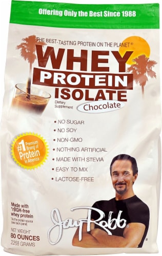 Jay Robb  Whey Protein Isolate   Chocolate Perspective: front