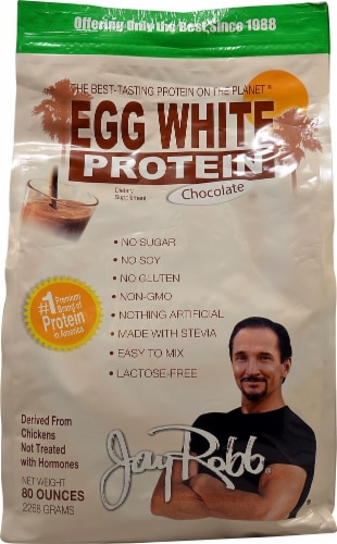 Jay Robb  Egg White Protein   Chocolate Perspective: front