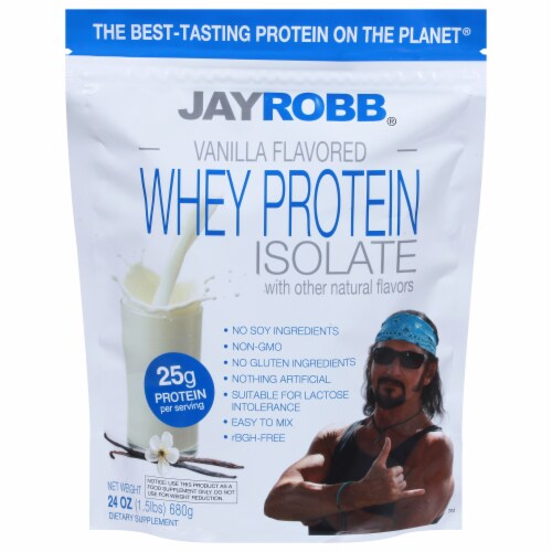 Jay Robb® Whey Protein Isolate   Vanilla Perspective: front
