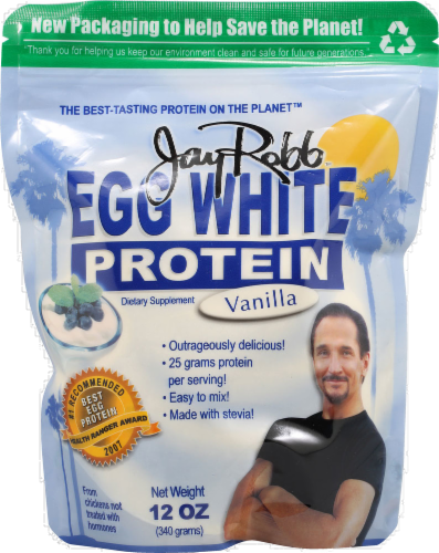 Jay Robb Vanilla Egg White Protein Powder Perspective: front