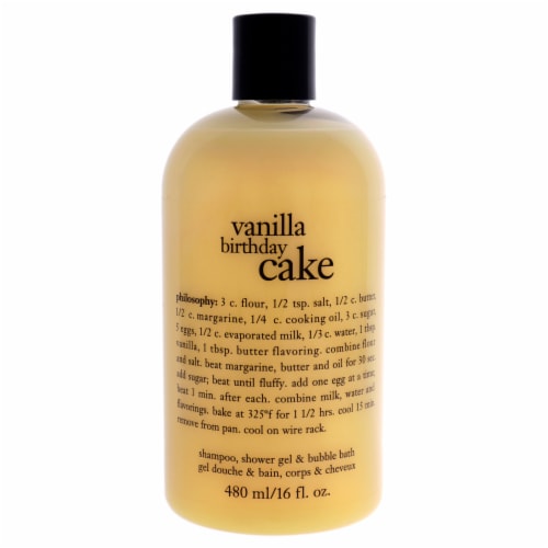 Philosophy Vanilla Birthday Cake Shampoo Shower Gel & Bubble Bath Perspective: front