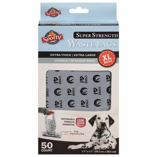 Spotty™ XL Handle-Tie Bags Perspective: front