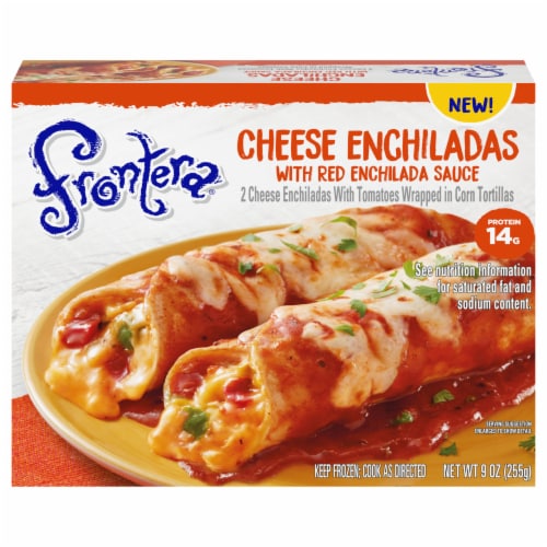 Frontera® Cheese Enchiladas With Red Enchilada Sauce Meal Perspective: front