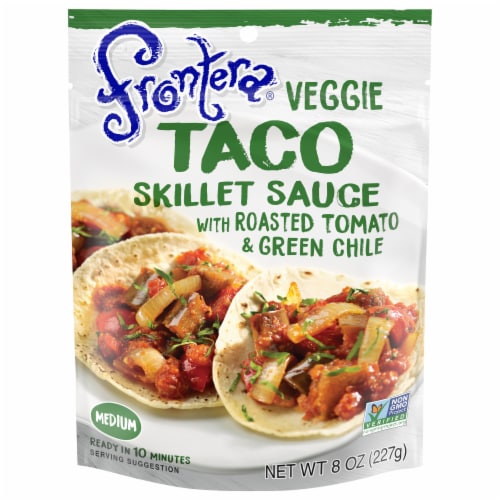 Frontera Gourmet Mexican Veggie Taco Skillet Sauce with Roasted Tomato + Green Chile Perspective: front