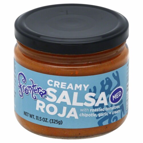 Frontera Creamy Medium Salsa Roja with Roasted Tomatoes Chipotle Garlic + Cream Perspective: front