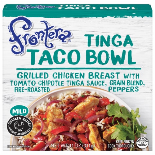Frontera Grilled Chicken Tinga Taco Bowl Perspective: front