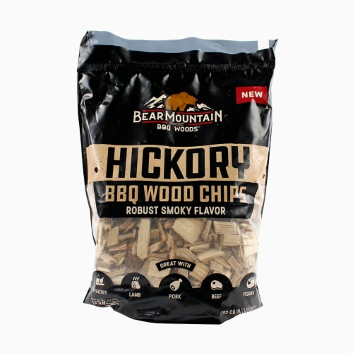 Bear Mountain BBQ Hickory Natural Hardwood Chips Robust Smoky Flavor for Meats 1 Bag Fry s Food Stores