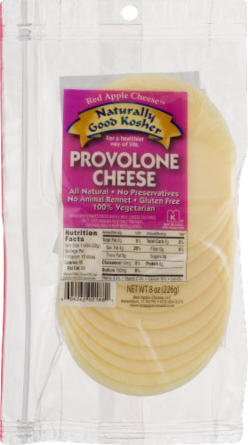 Naturally Good Kosher Provolone Cheese Slices Perspective: front